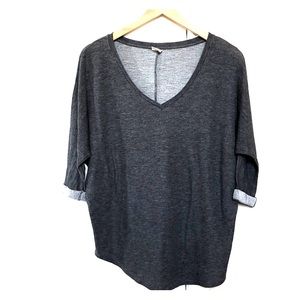 3/$18 Gray 3/4 length sleeve